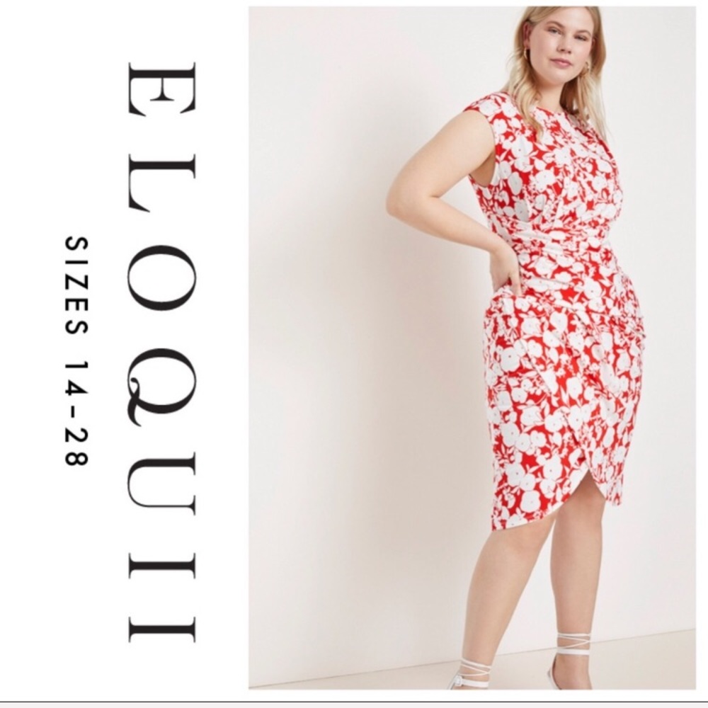 ELOQUII | Floral Wrap Dress